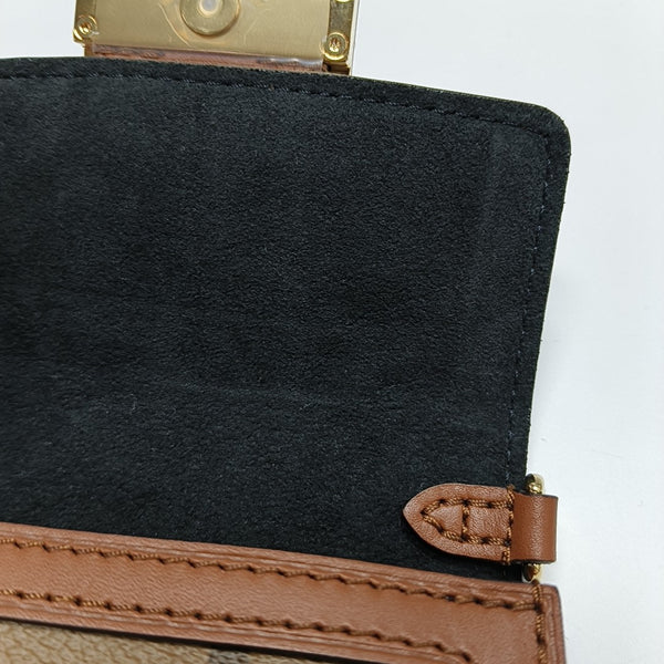 DAUPHINE BB Monogram Coated Canvas Brown
