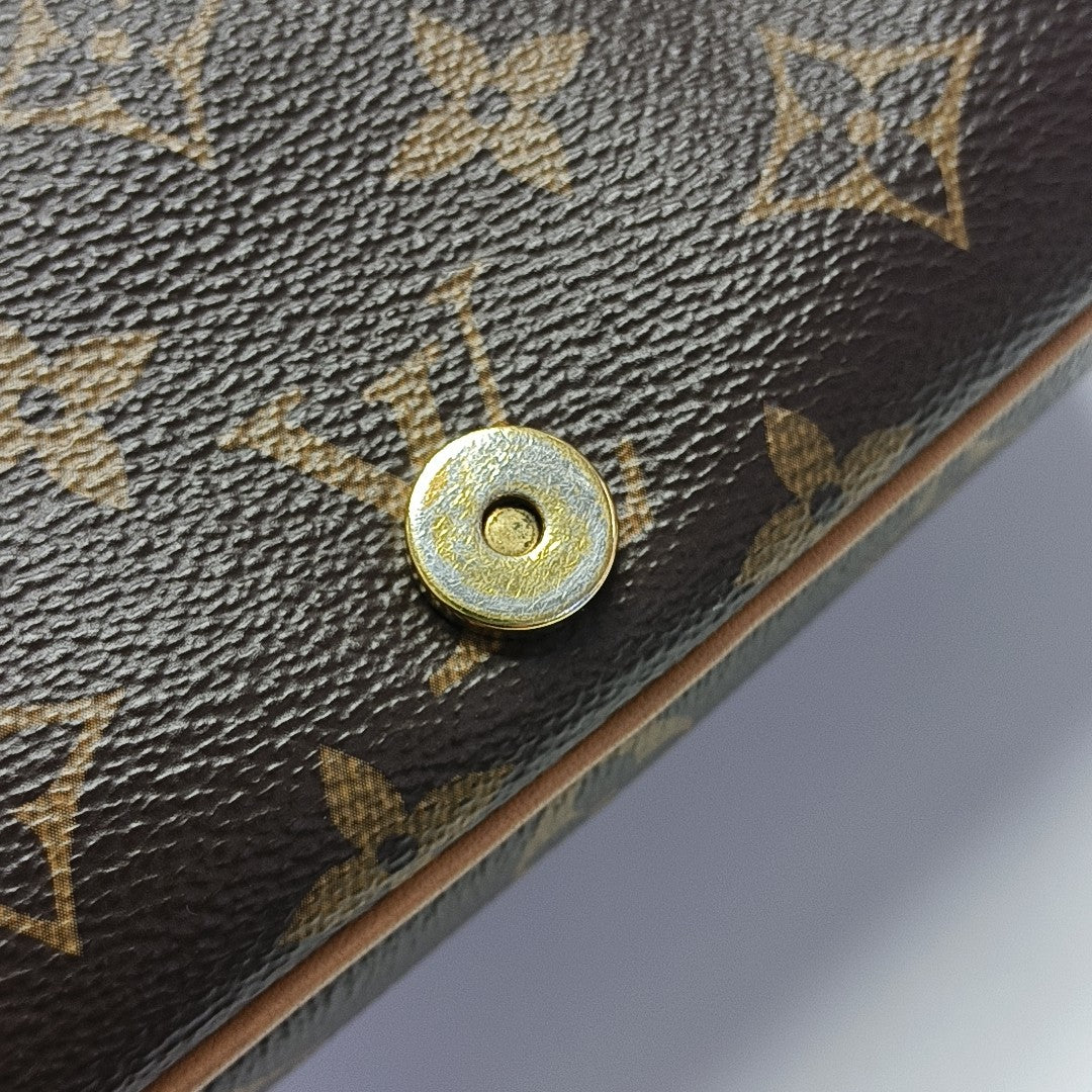 DIANE Monogram Coated Canvas Brown