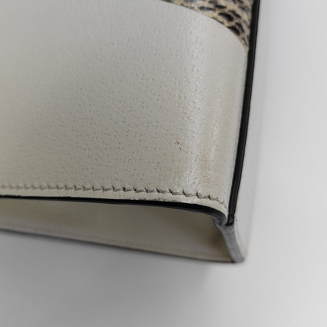 Padlock Small Monogram Coated Canvas White