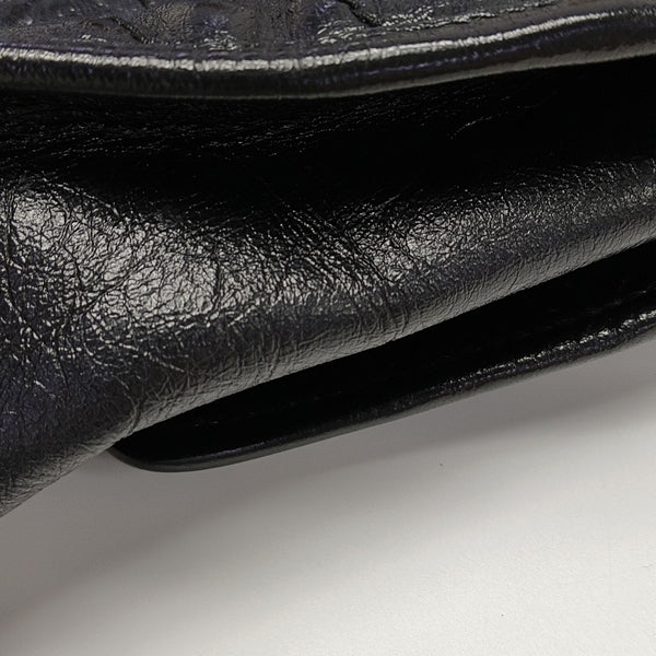 NIKI Medium Chevron Calfskin Black