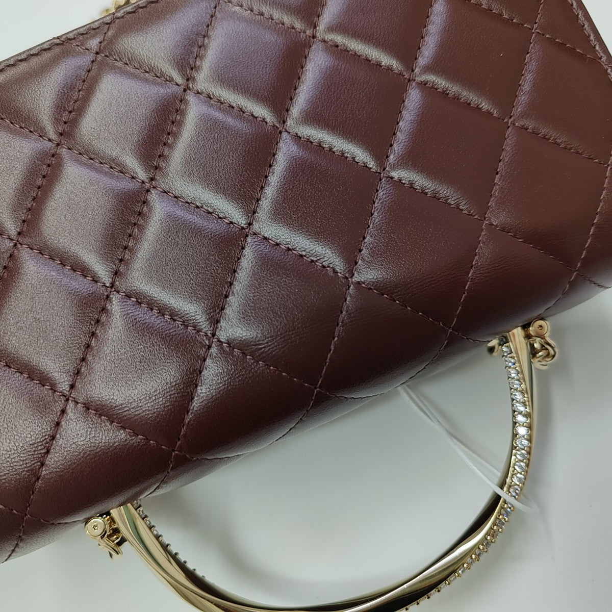 WOC Quilted Lambskin Brown