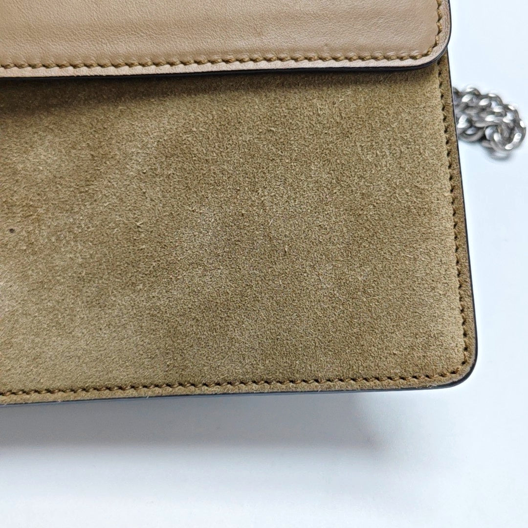 Authenticated pre-owned  Dionysus Small Suede Brown - Shoulder Bag at Looply