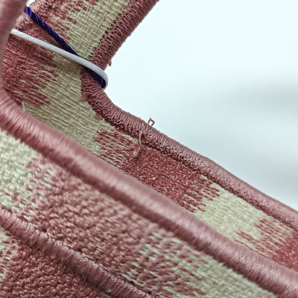 Bolso Tote Mini de Tela Rosa