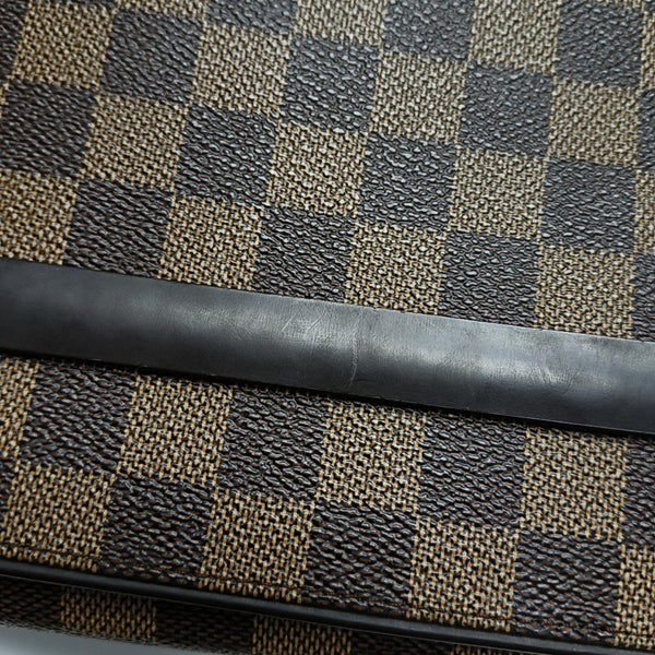 TRIBECA Damier Ebene Coated Canvas Brown