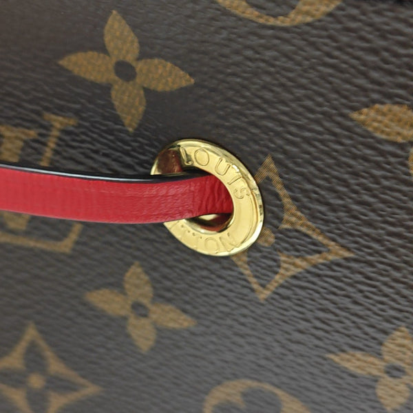 NÉONOÉ MM Monogram Coated Canvas Brown