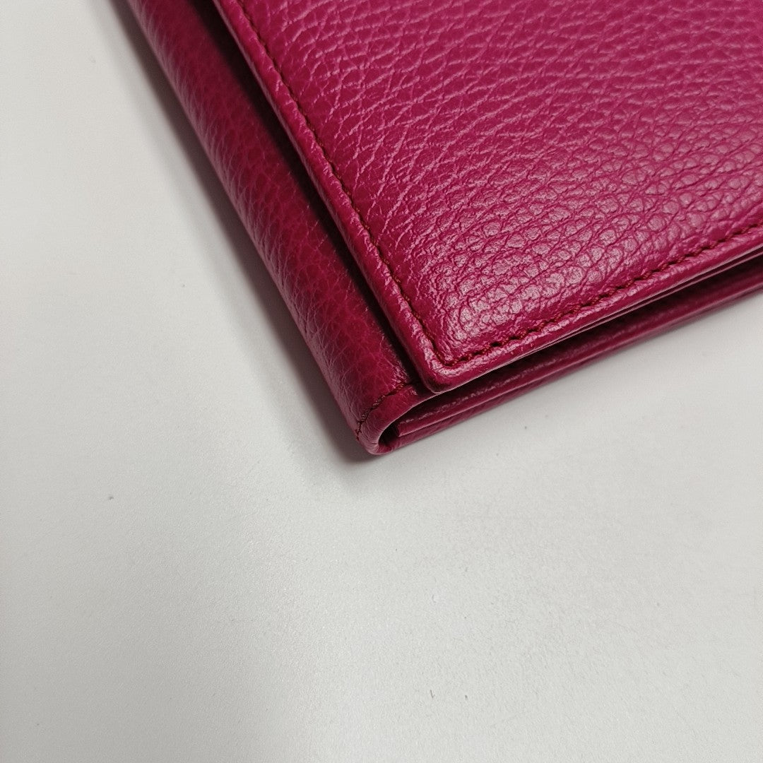Swing Calfskin Red Wallet