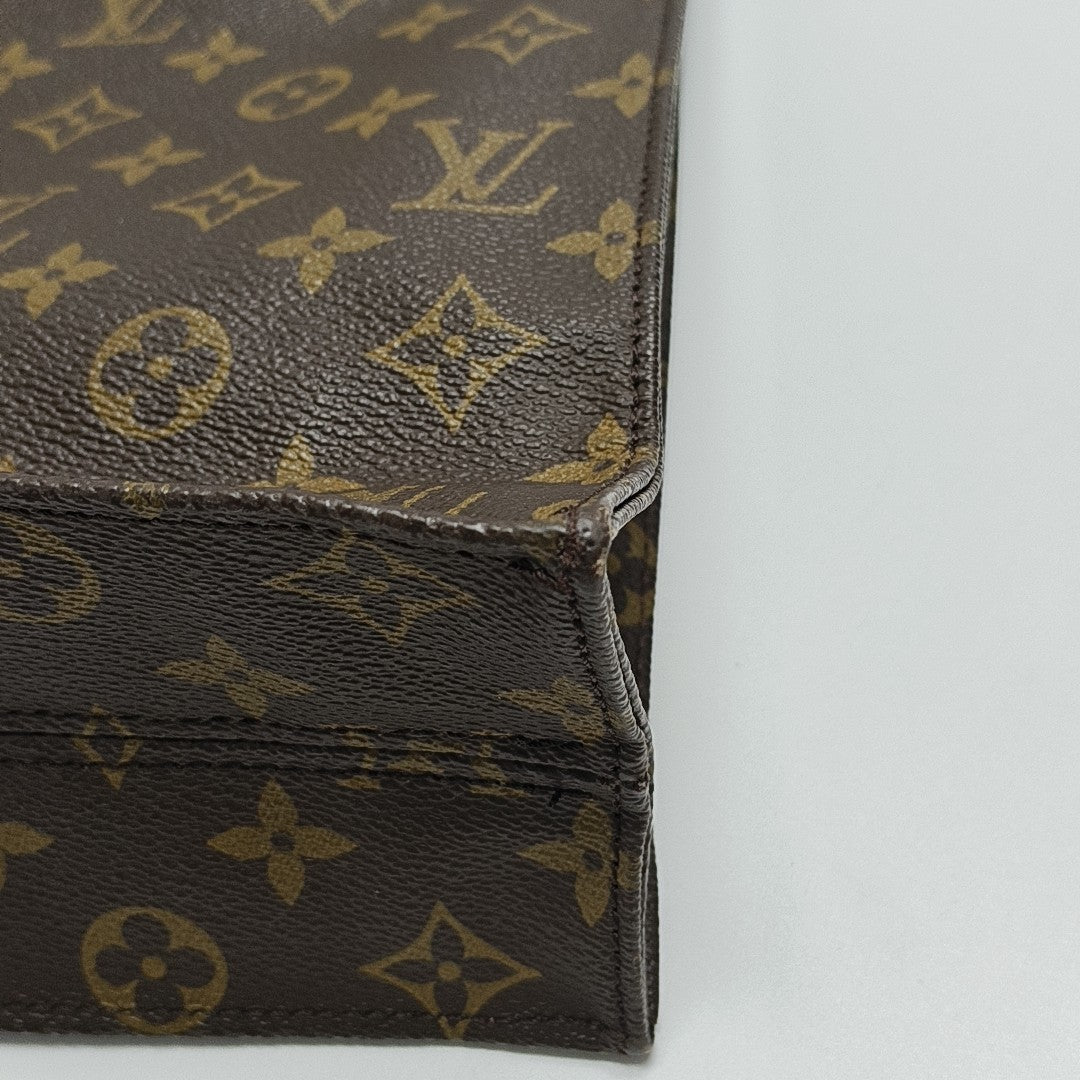 SAC PLAT GM Monogram Coated Canvas Brown