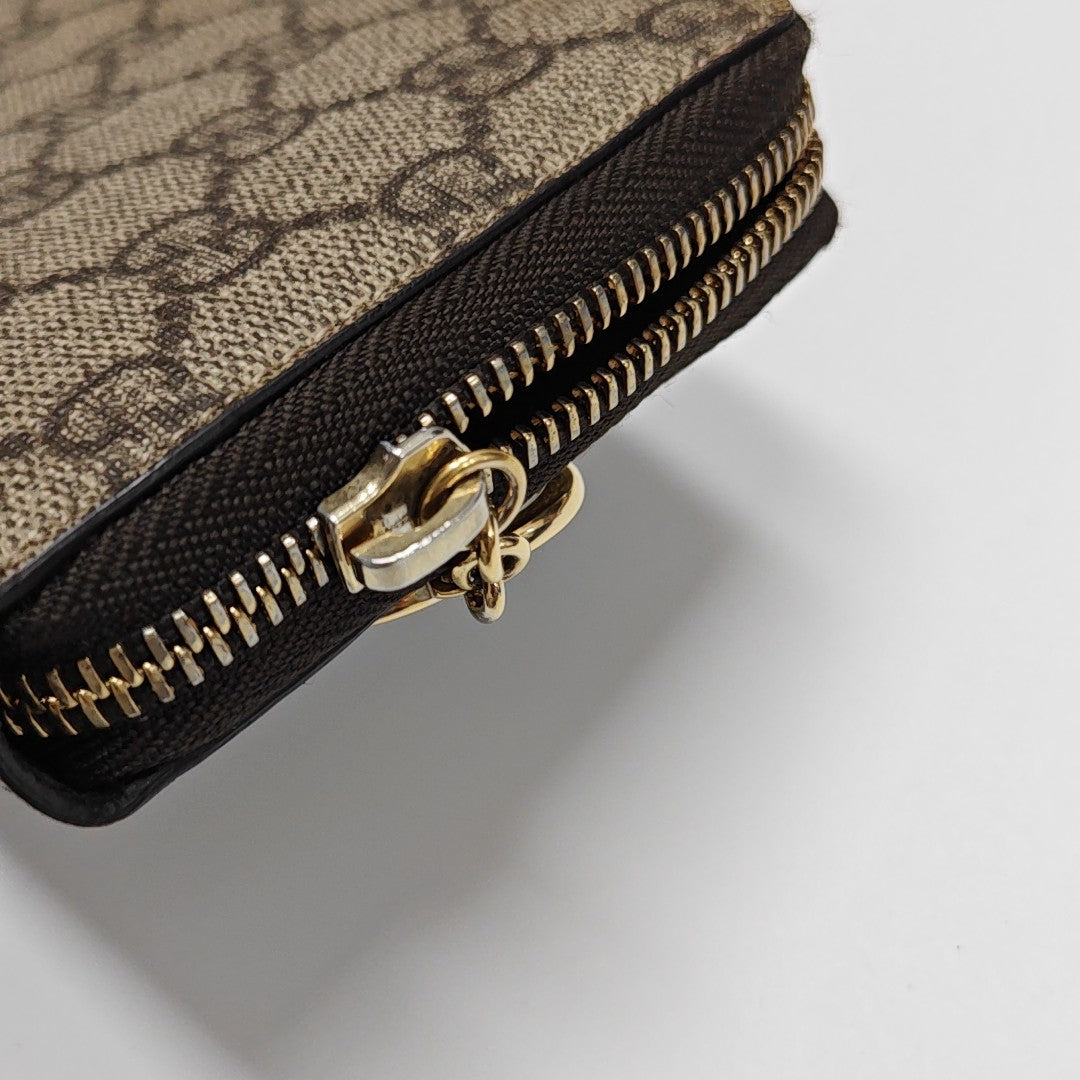 Monogram Coated Canvas Wallet Beige