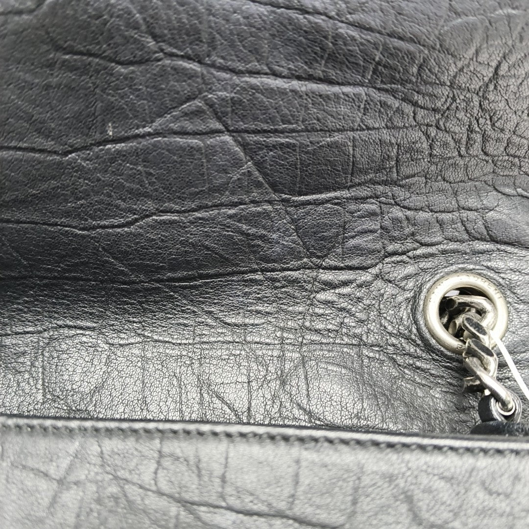Calfskin Shoulder Bag Black