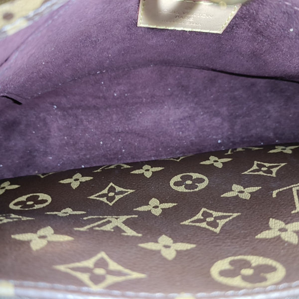 MONTAIGNE BB Monogram Coated Canvas Brown