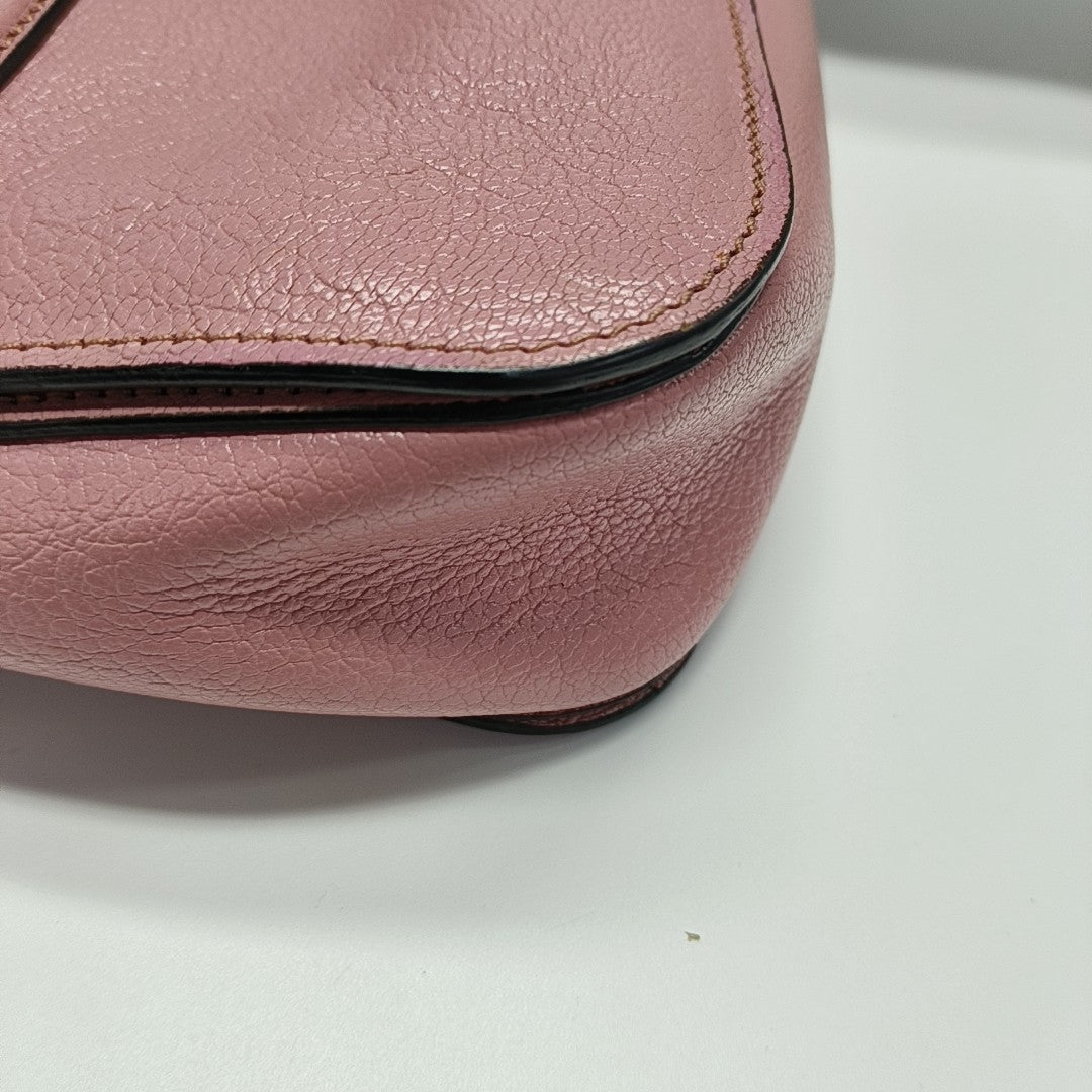 Calfskin Shoulder Bag Pink
