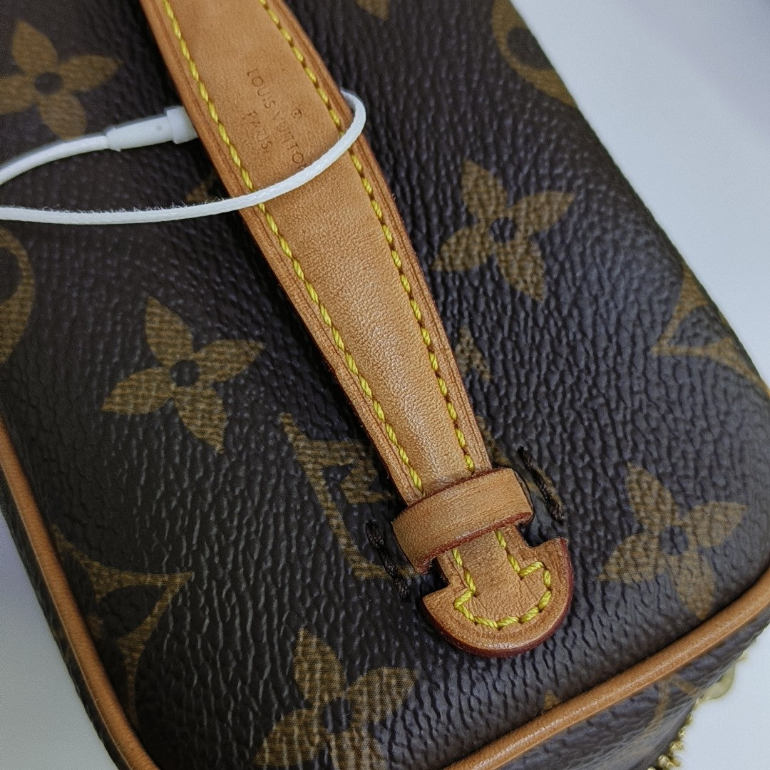 NICE Super Mini Monogram Coated Canvas Brown