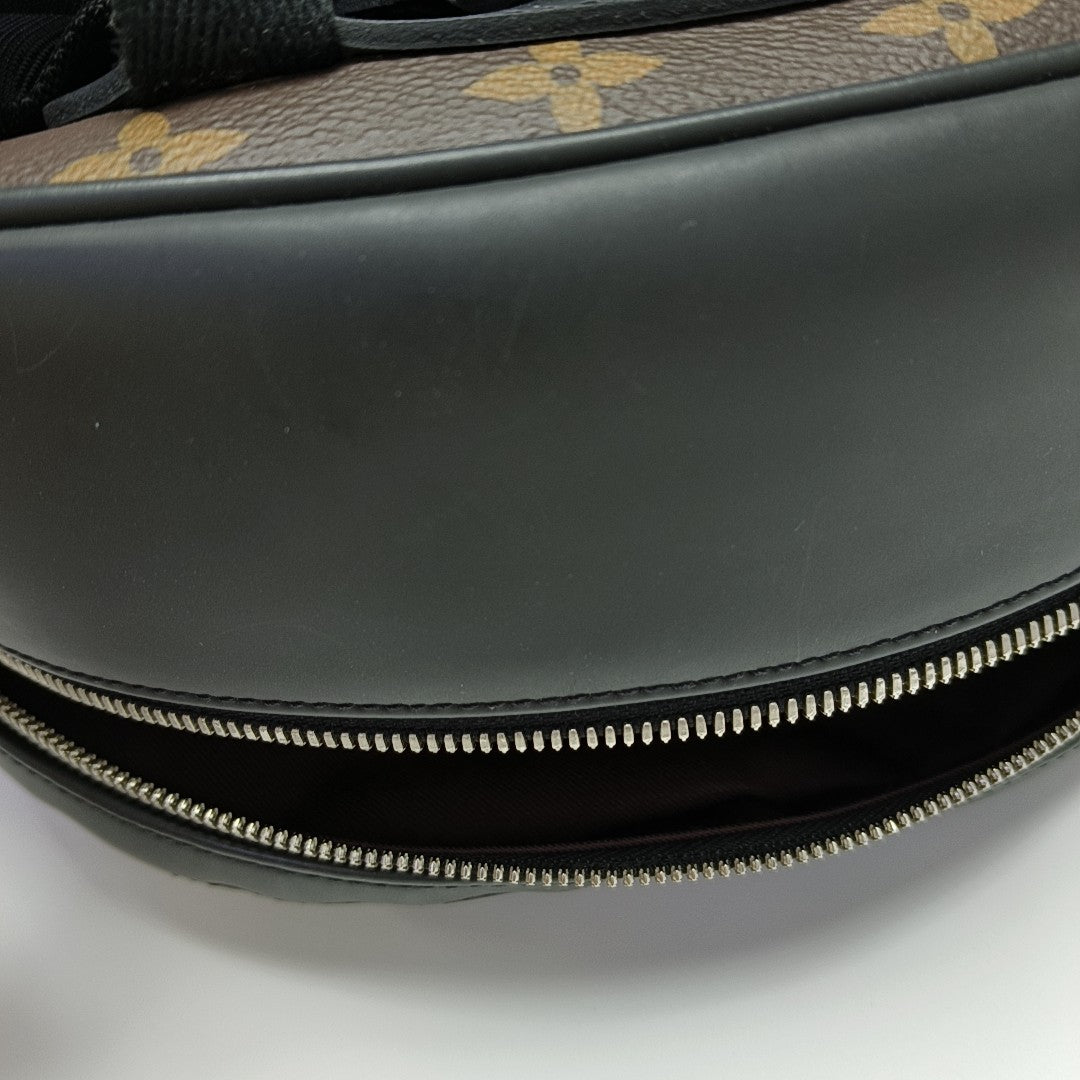JOSH Monogram Coated Canvas Brown