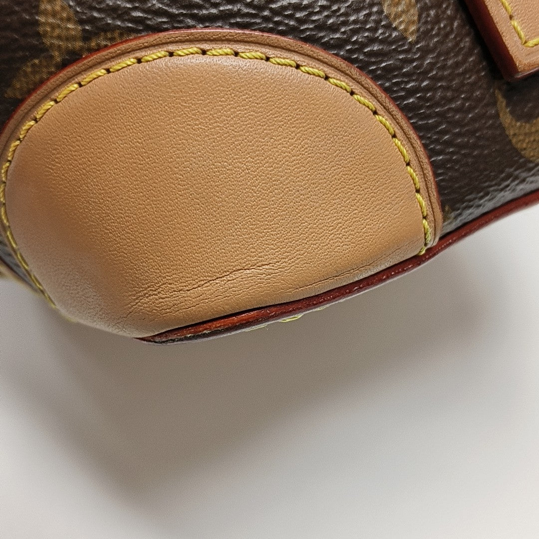 NOÉ Mini Monogram Coated Canvas Brown