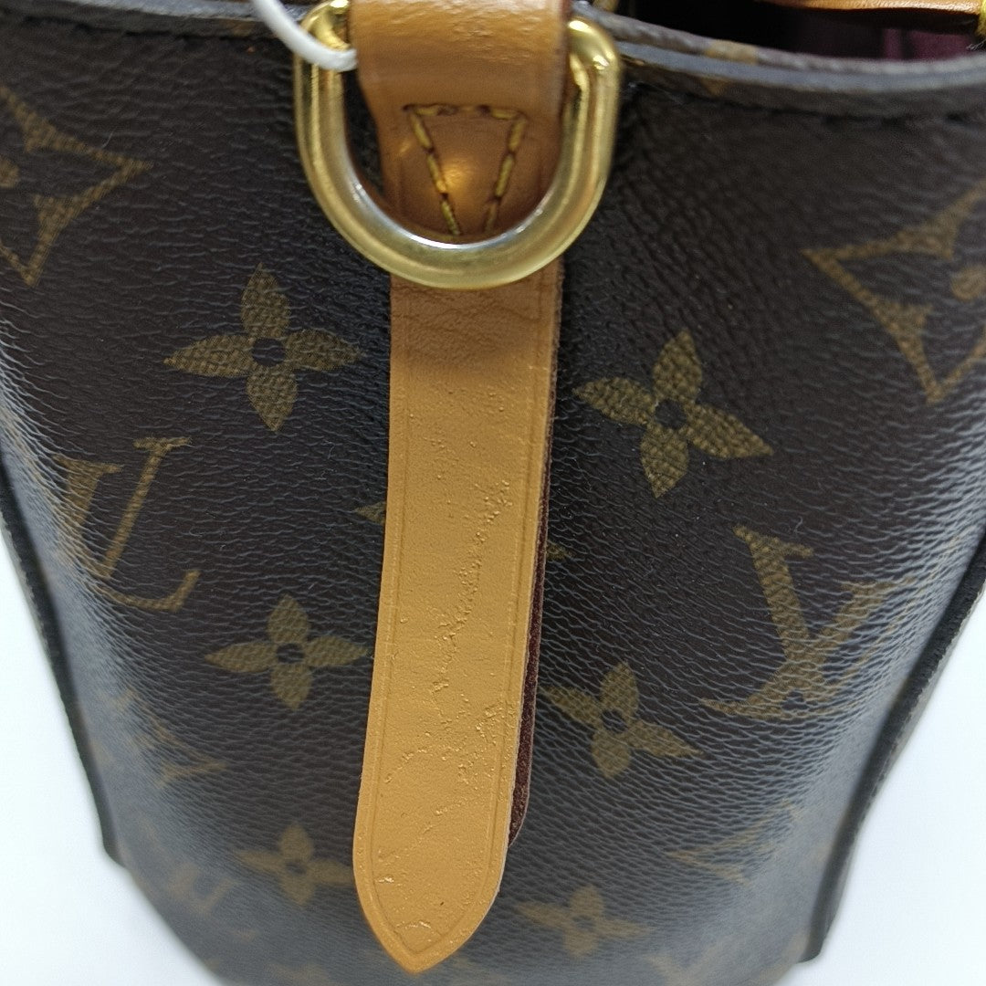 MONTAIGNE BB Monogram Coated Canvas Brown