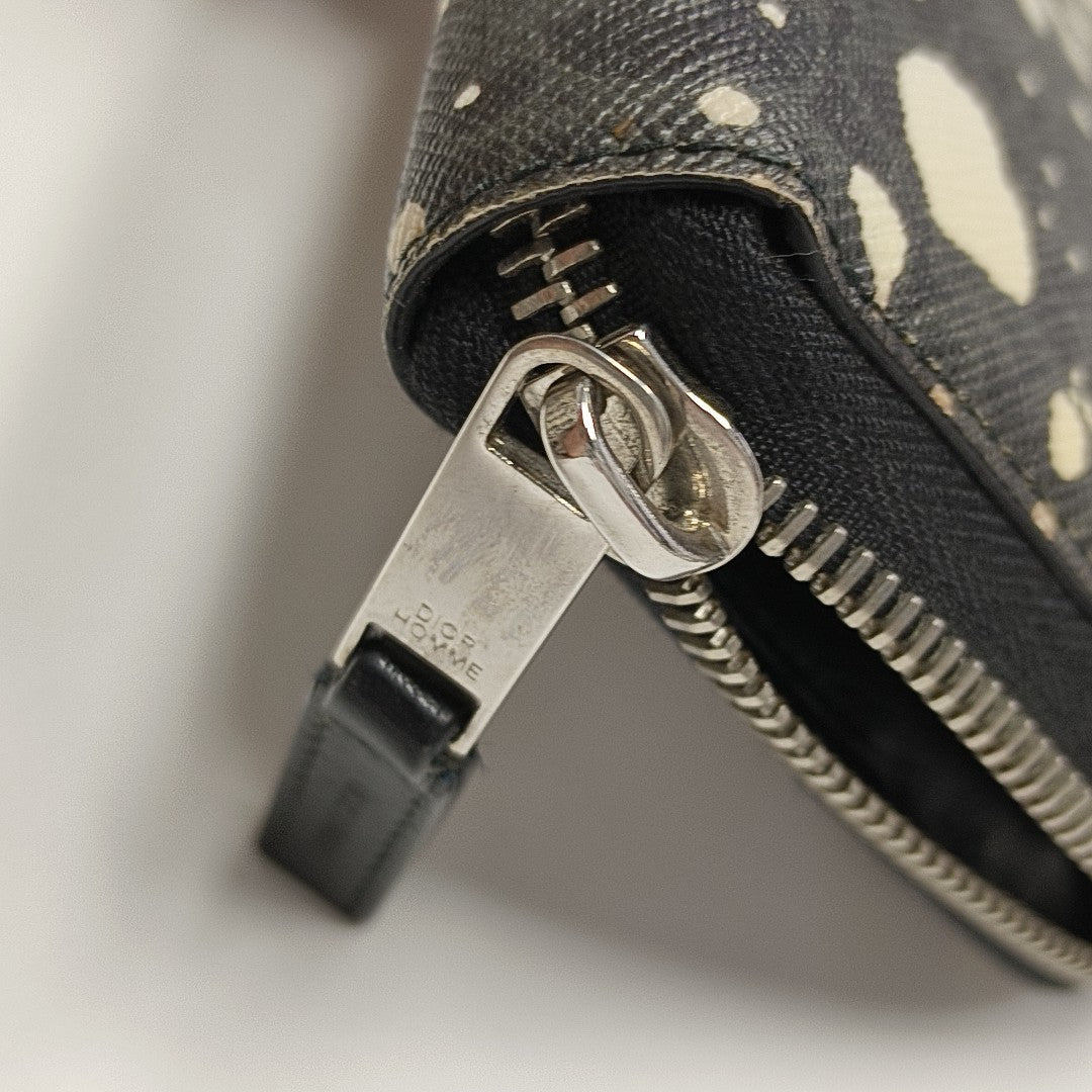 Coated Canvas Wallet Gray