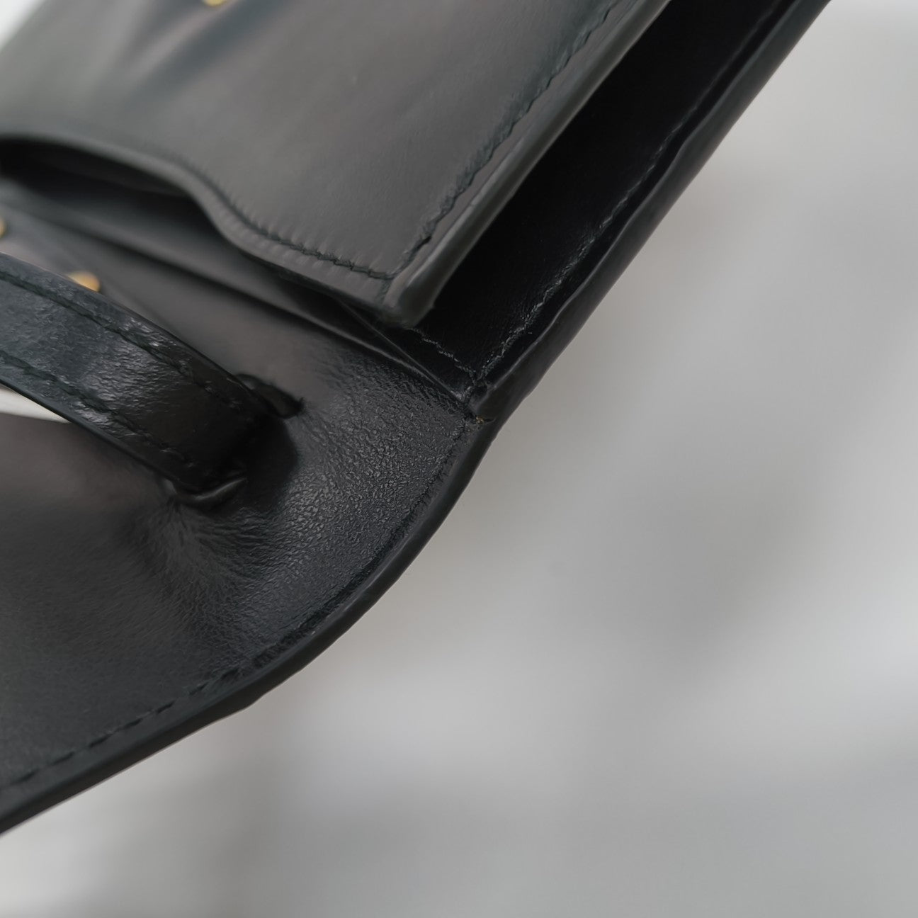 Calfskin Shoulder Bag Black