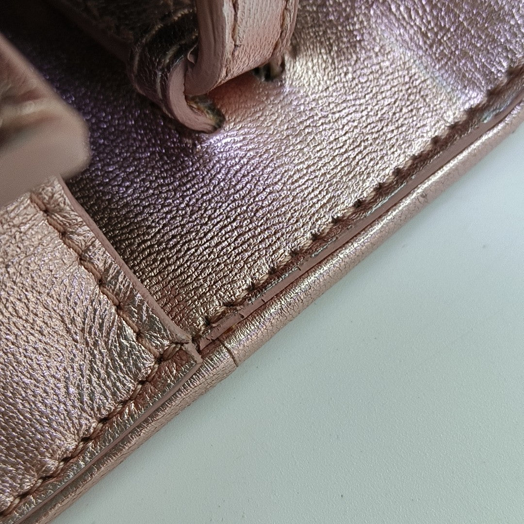 Quilted Lambskin Shoulder Bag Pink