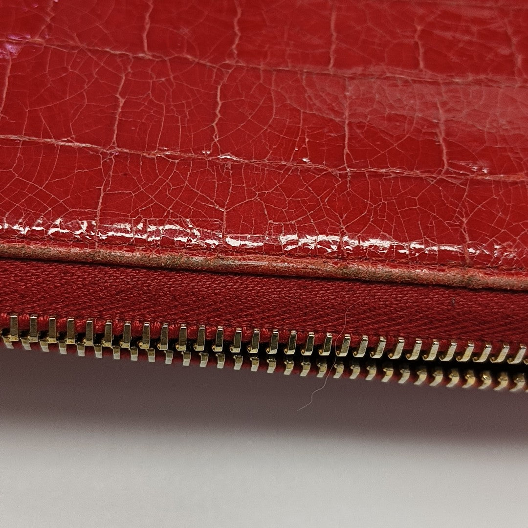 Calfskin Wallet Red