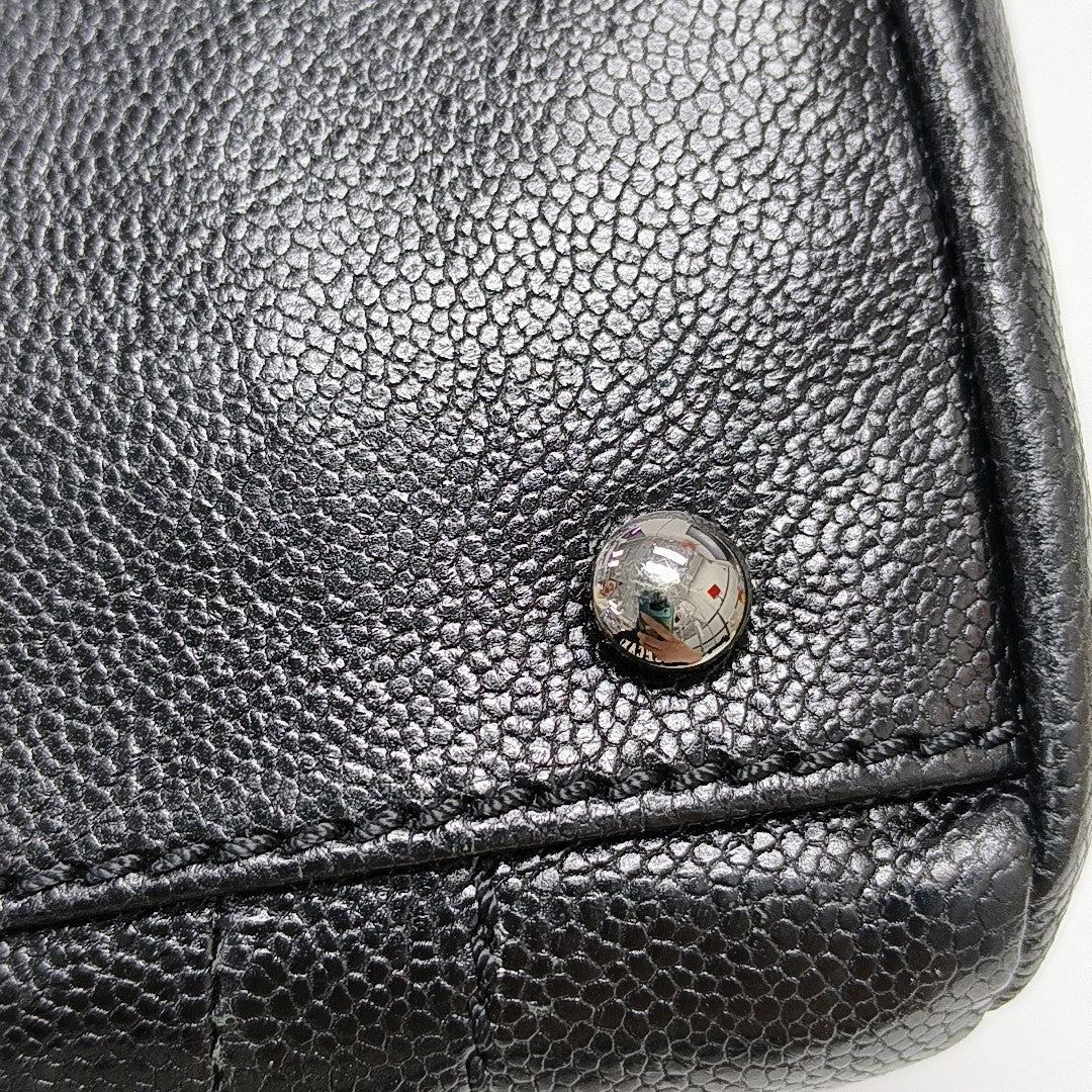 LUXURY LINE Grained Calfskin Black