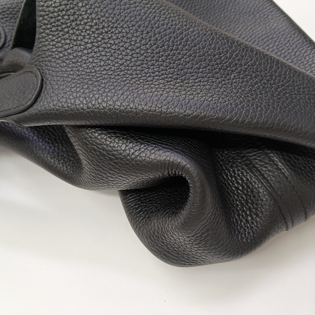 Authenticated pre-owned  Picotin Lock 22 Clemence Black - Bucket Bag at Looply