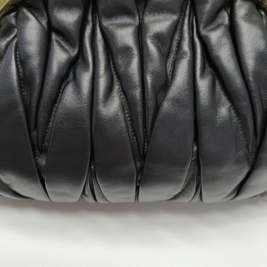 Miu Belle Lambskin Black