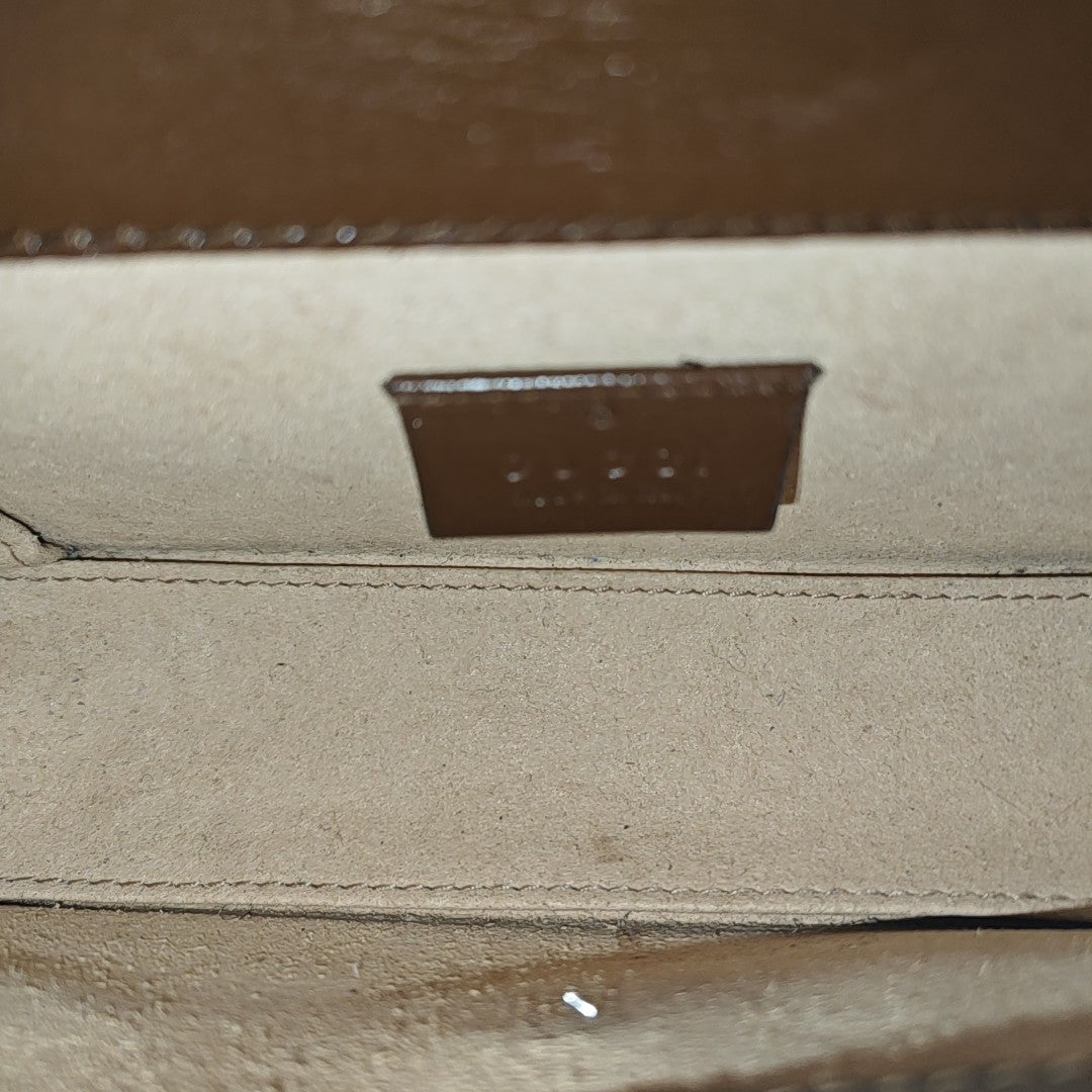 Horsebit 1955 Mini Monogram Coated Canvas Beige