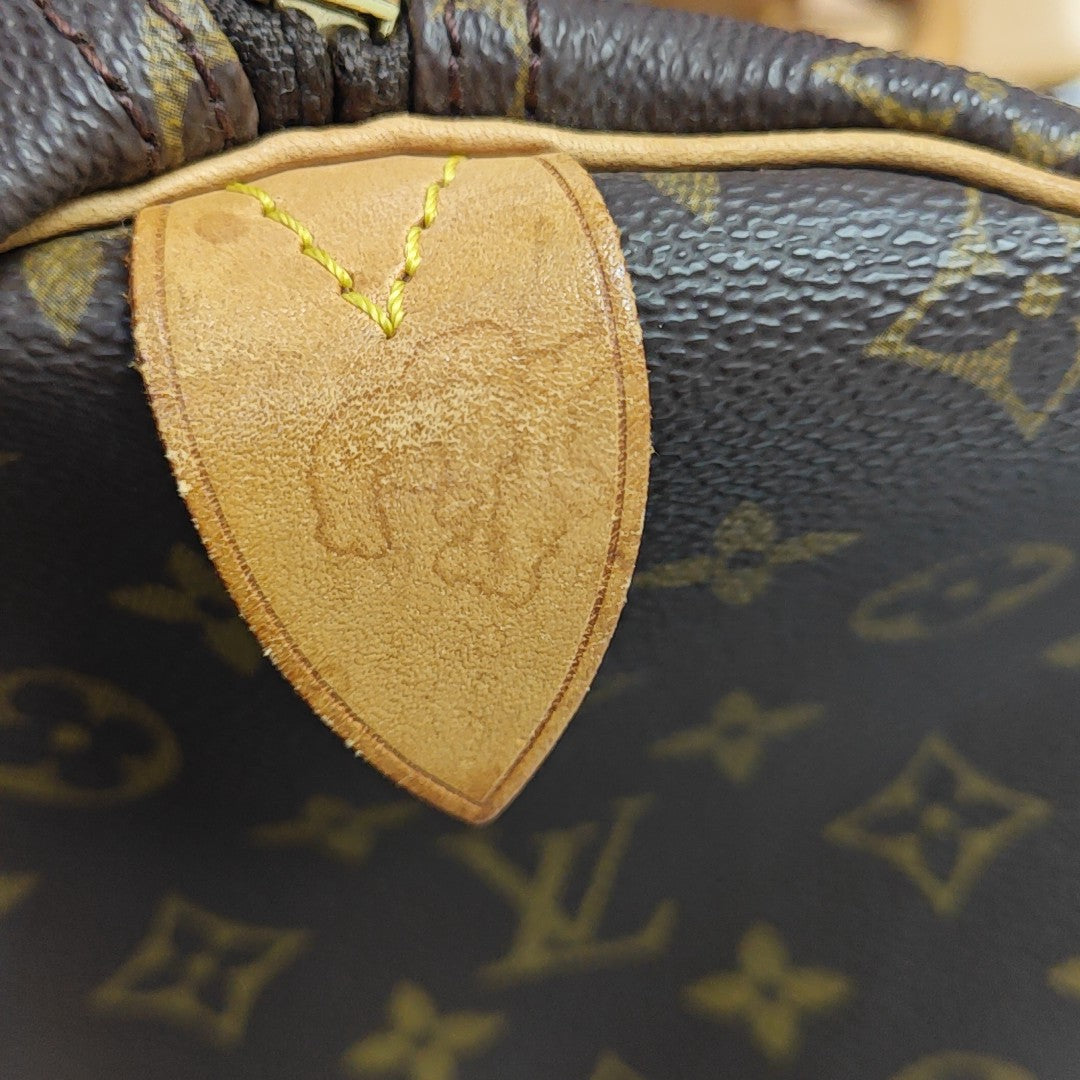 SAC SOUPLE 55 Monogram Coated Canvas Brown