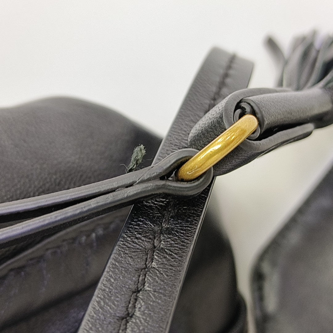 Lambskin Shoulder Bag Black