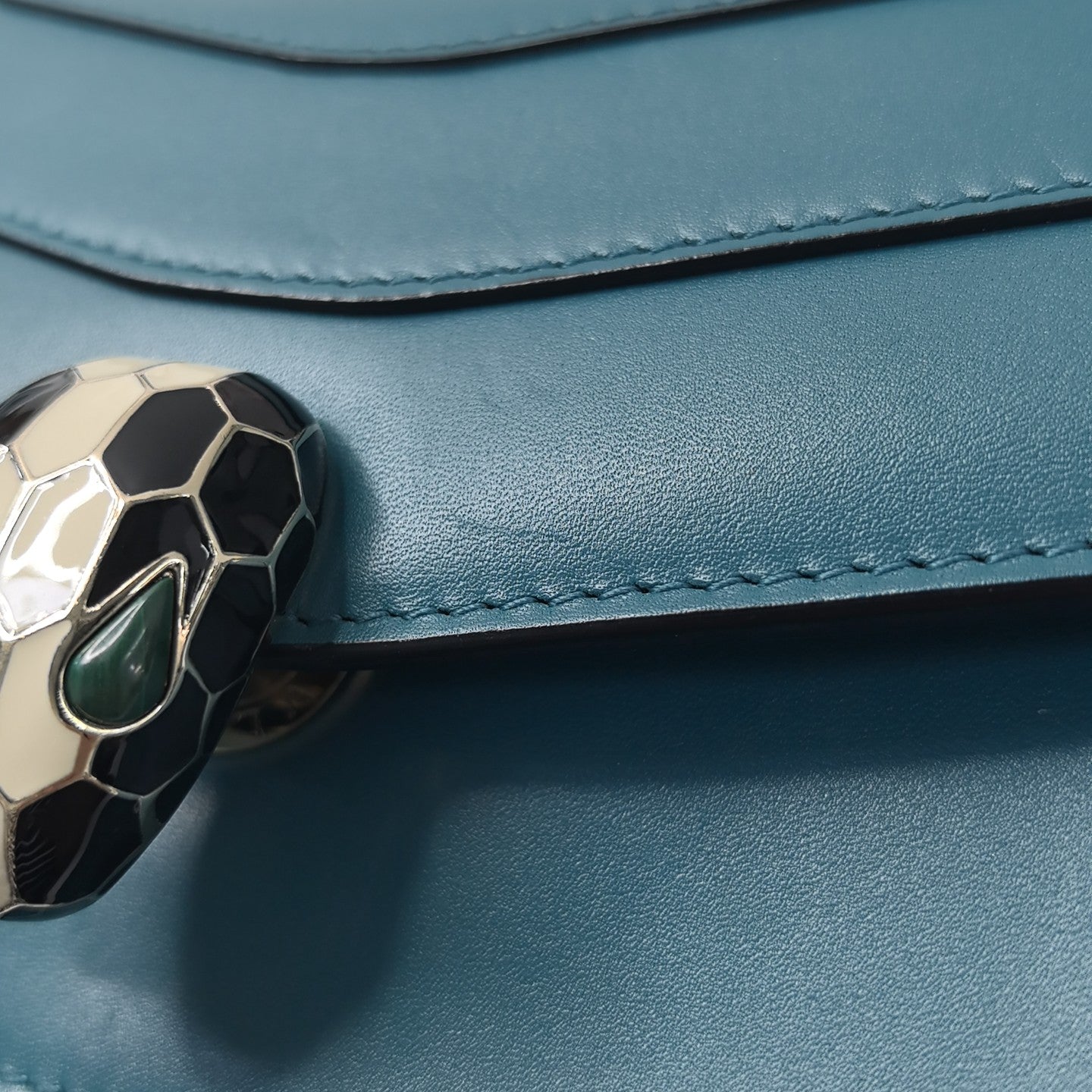 SERPENTI FOREVER Small Calfskin Blue