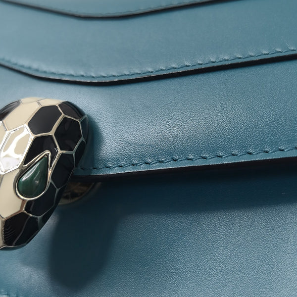 SERPENTI FOREVER Small Calfskin Blue