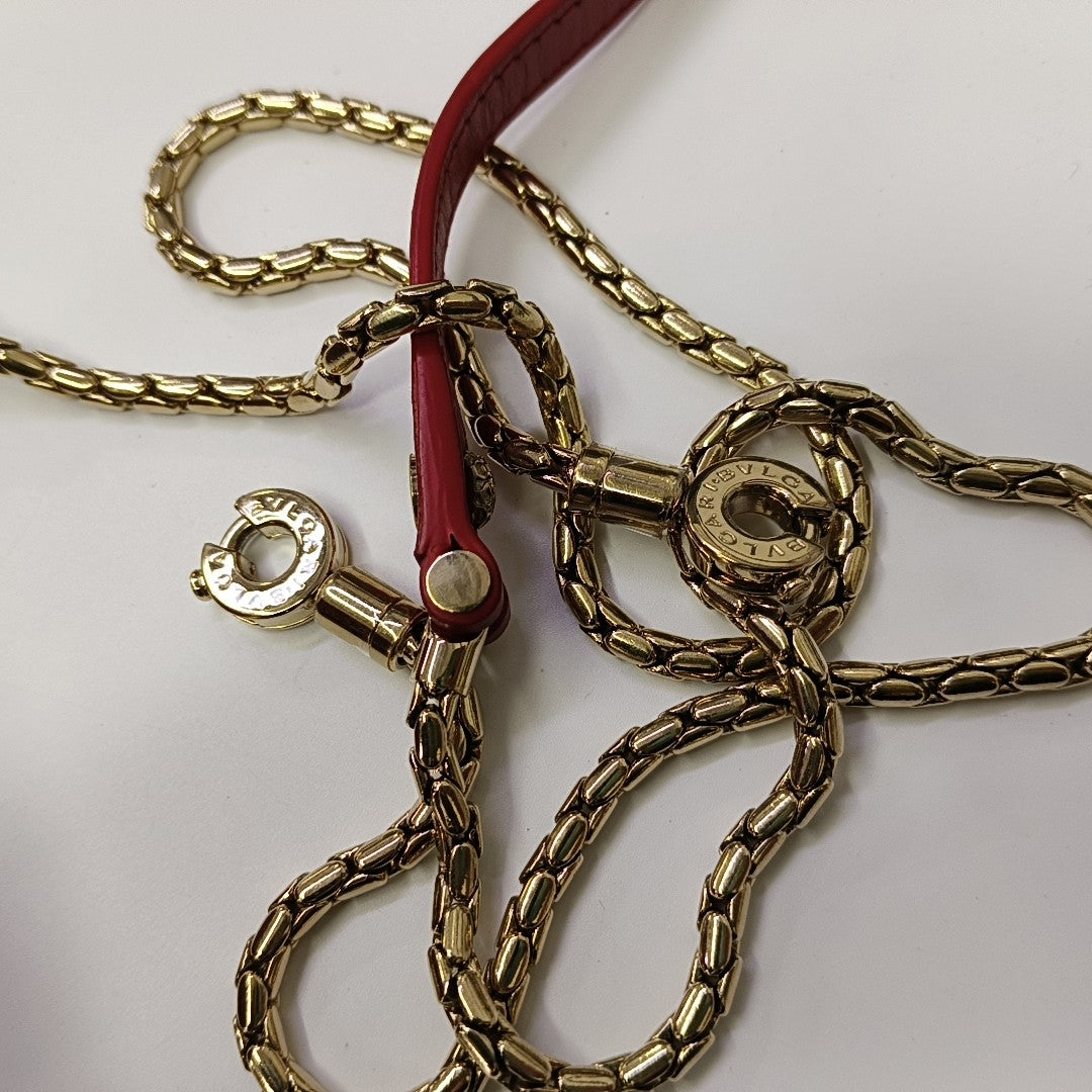 SERPENTI FOREVER Small Stingray Leather Red