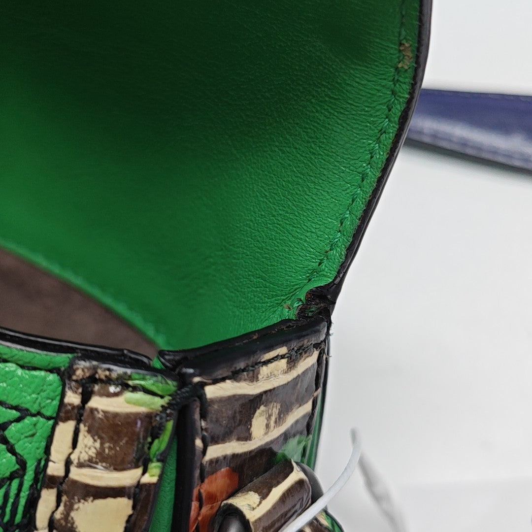 Quilted Calfskin Shoulder Bag Green
