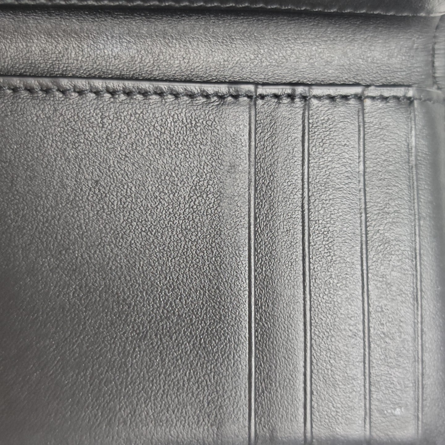 Coated Canvas Card Holder Brown