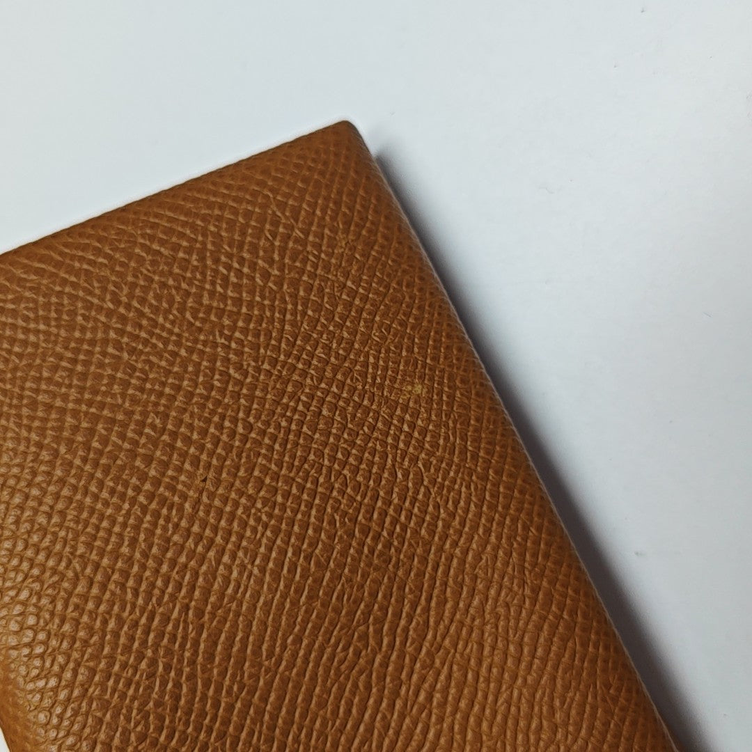 Calvi Epsom Brown Card Holder