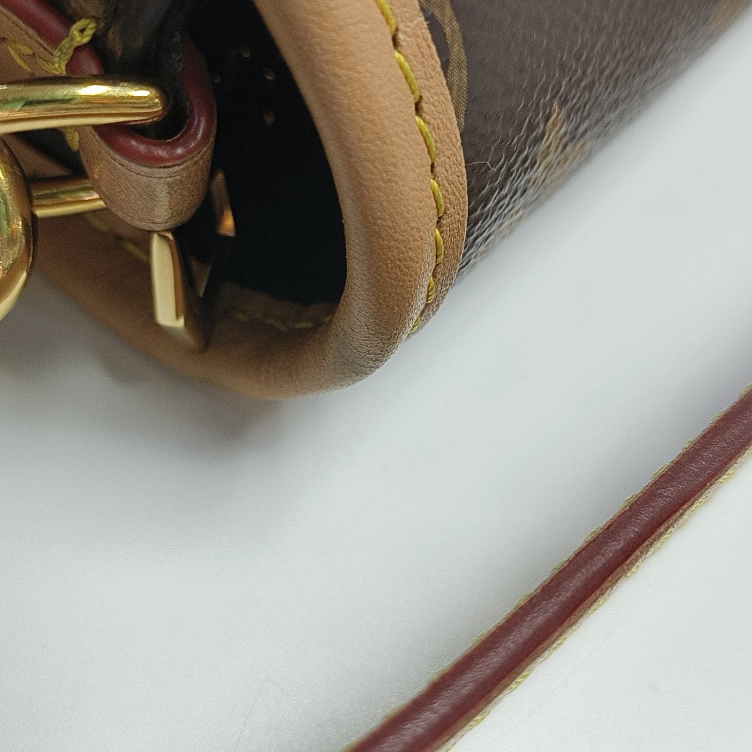DIANE Monogram Coated Canvas Brown