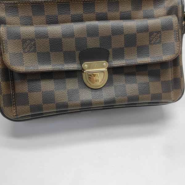 RAVELLO GM Damier Ebene Coated Canvas Brown