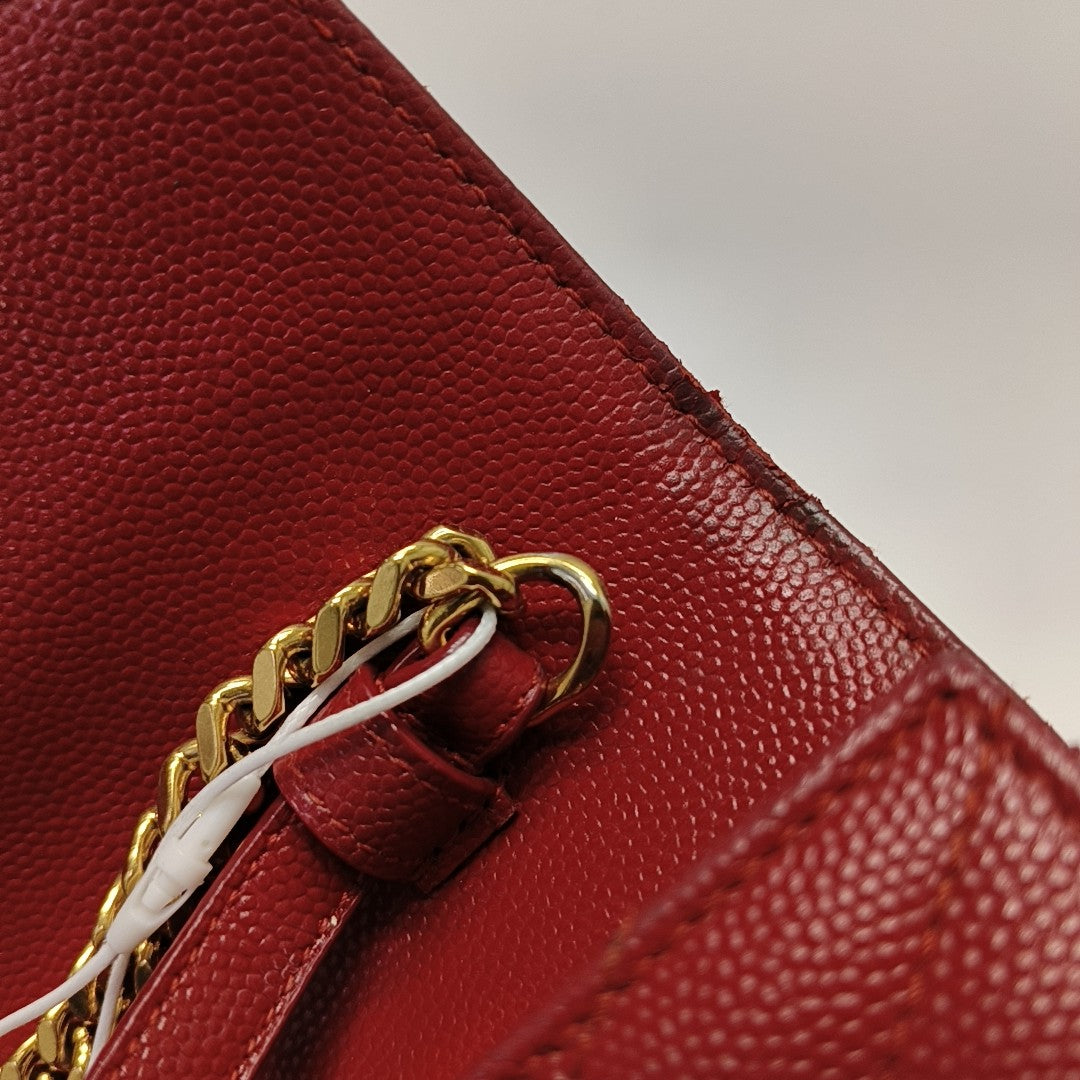 MONOGRAM Medium Quilted Calfskin Red