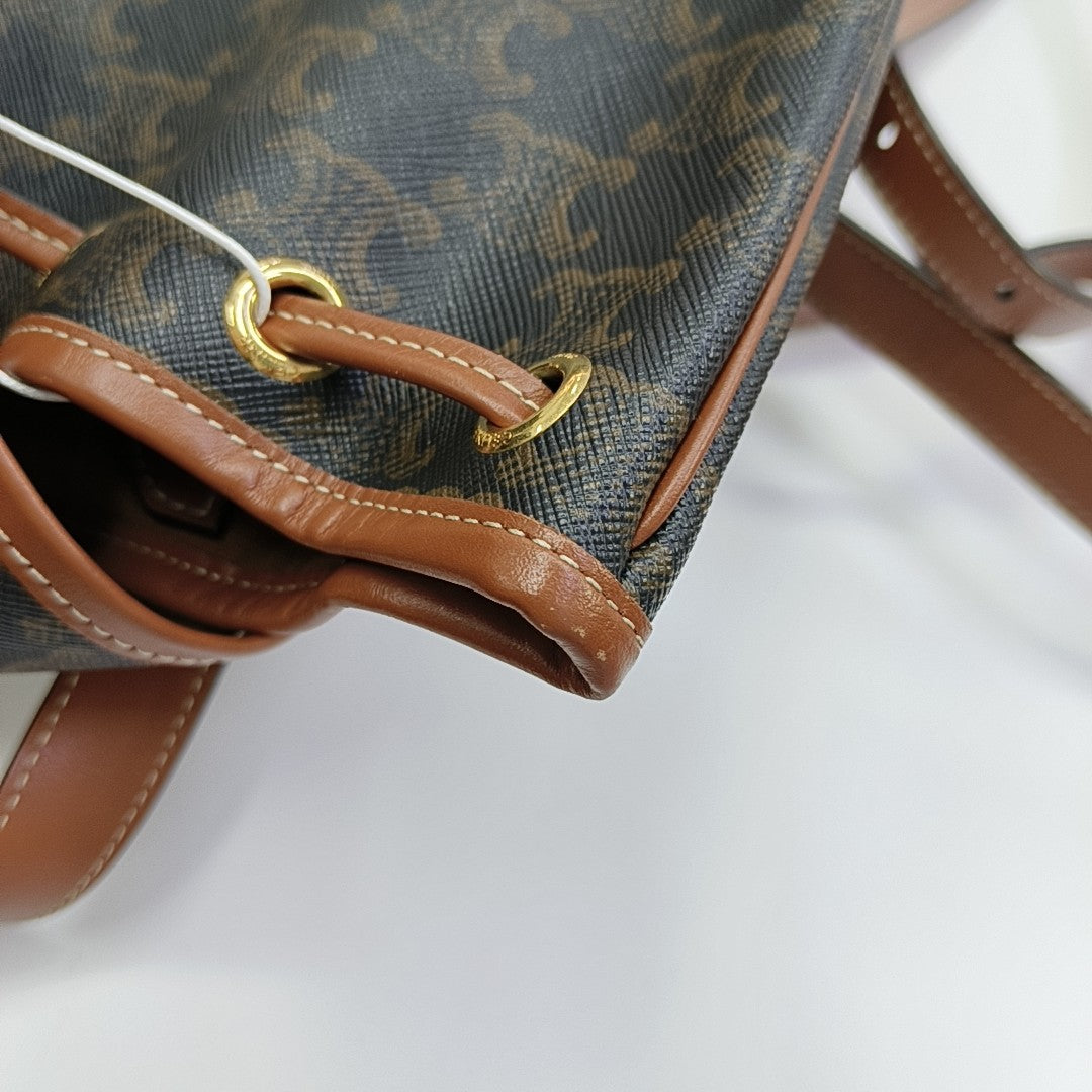 TRIOMPHE Mini Coated Canvas Brown
