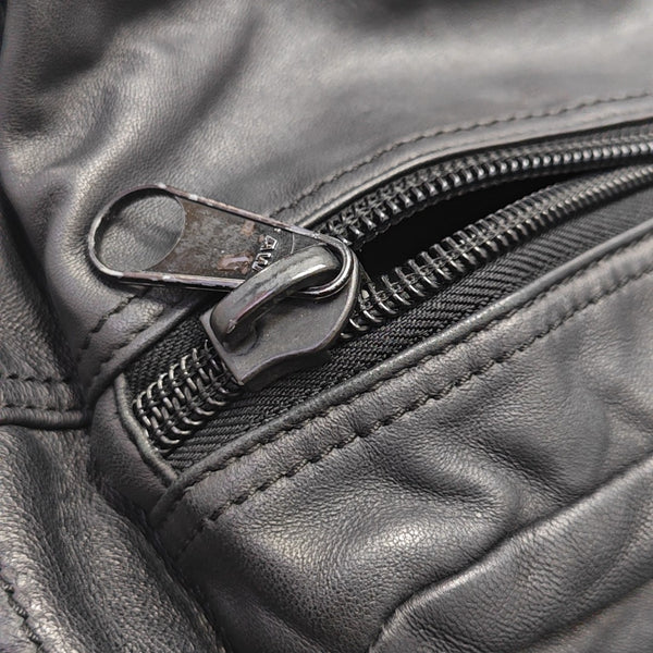 Leather Backpack Black