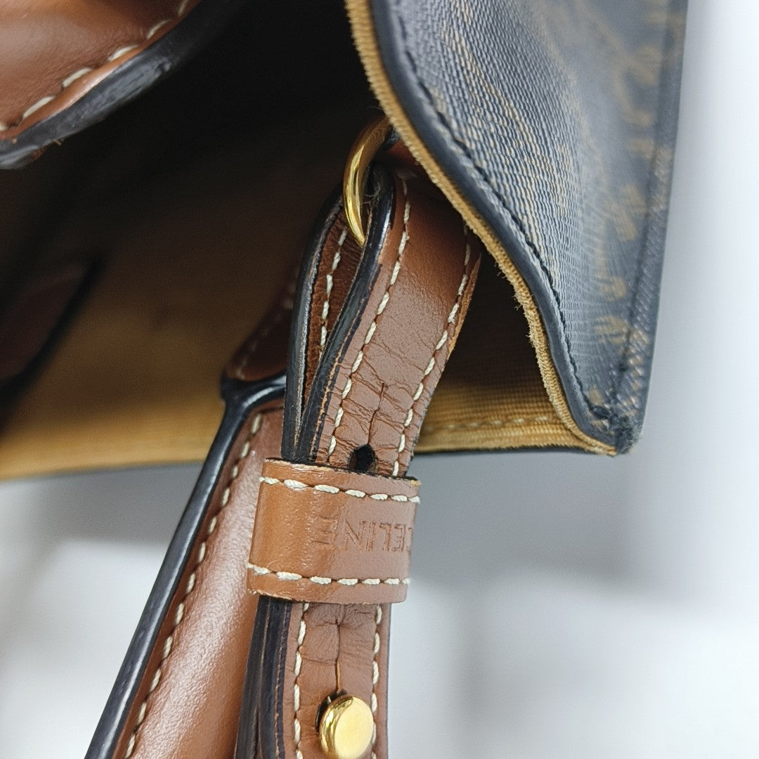 CABAS CELINE Mini Coated Canvas Brown