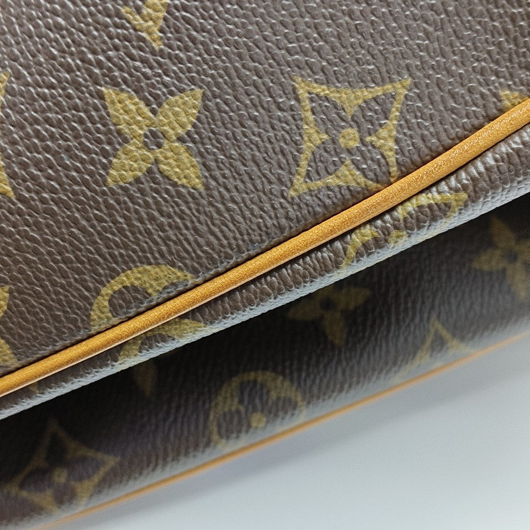 GRIET Monogram Coated Canvas Brown