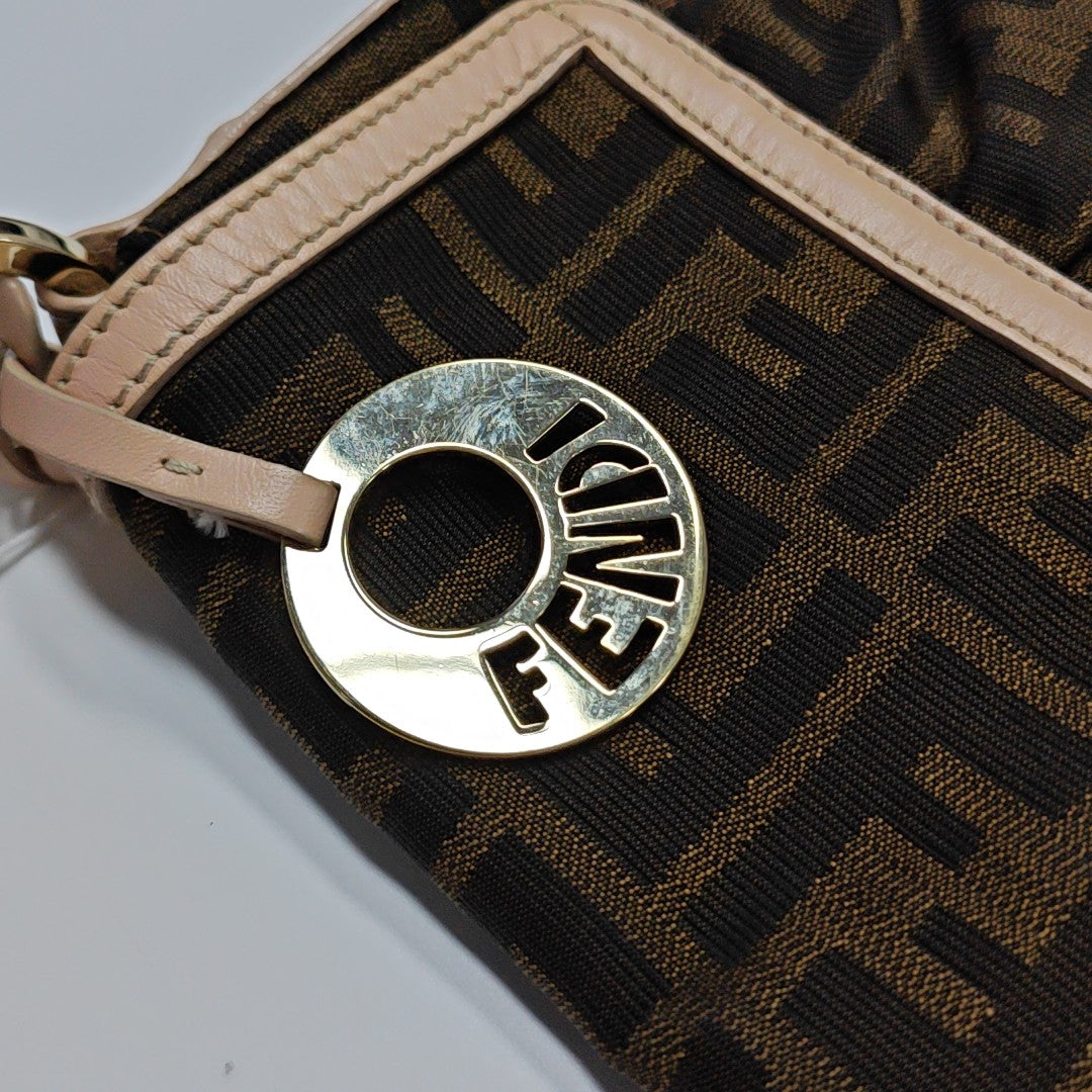 Canvas Top Handle Bag Brown