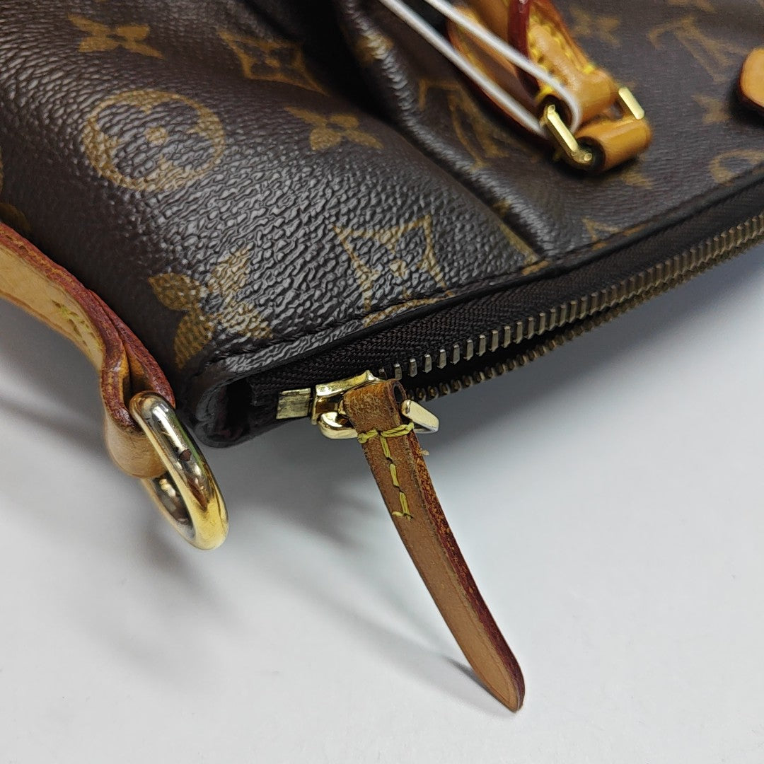 TURENNE PM Monogram Coated Canvas Brown