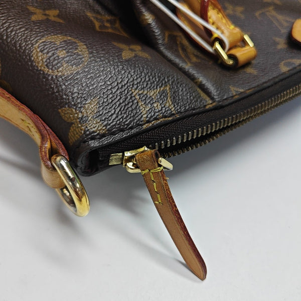 TURENNE PM Monogram Coated Canvas Brown