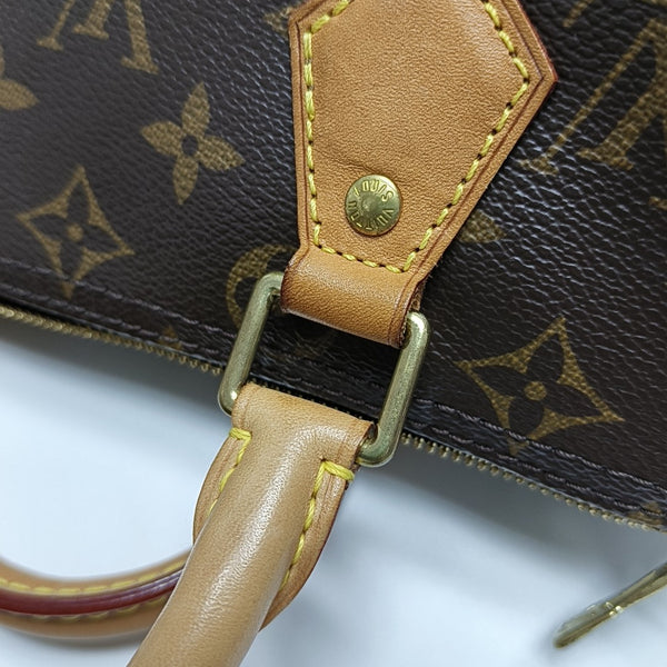 SPEEDY 25 Monogram Coated Canvas Brown
