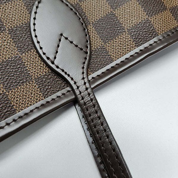 NEVERFULL MM Damier Ebene Coated Canvas Brown