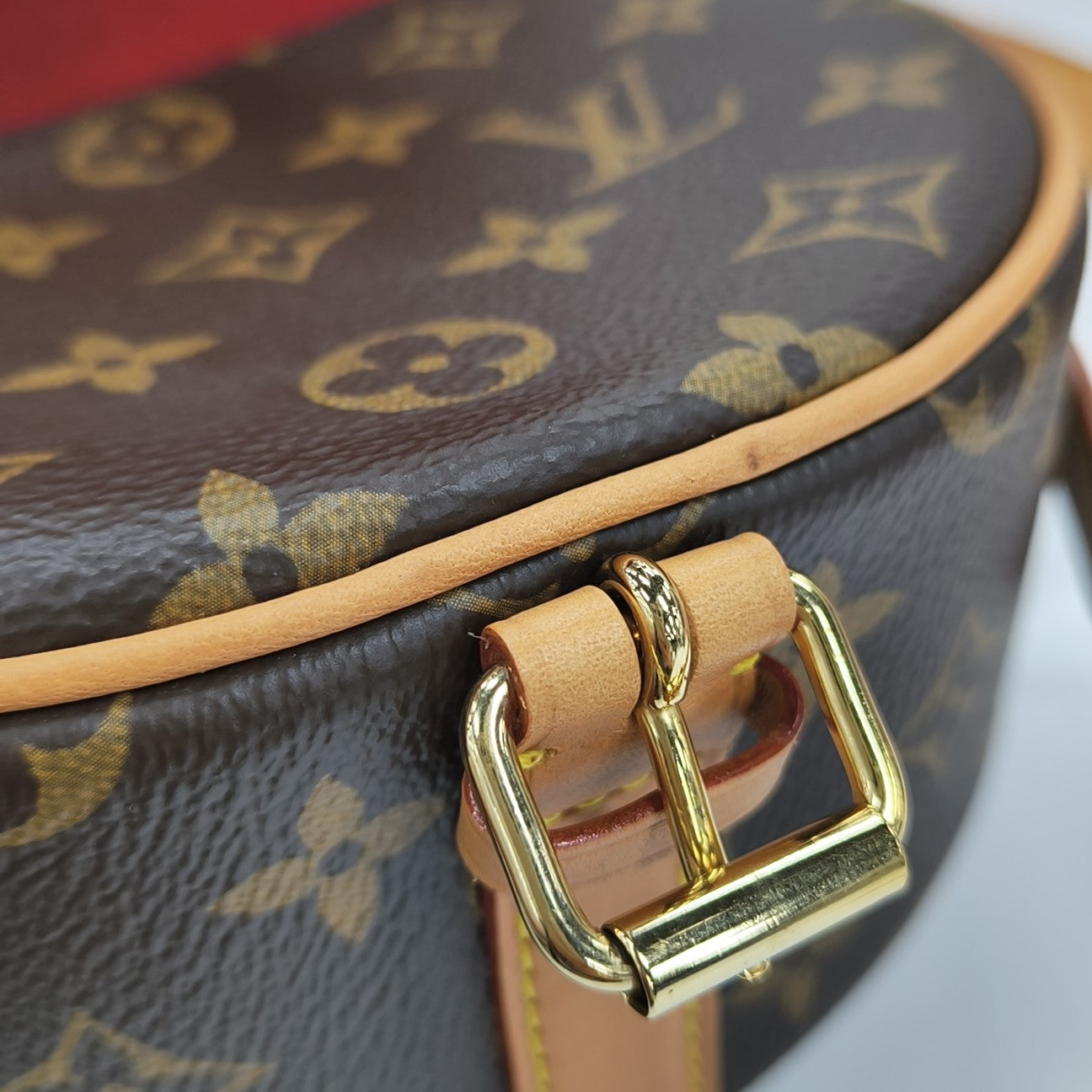 TAMBOURINE Monogram Coated Canvas Brown