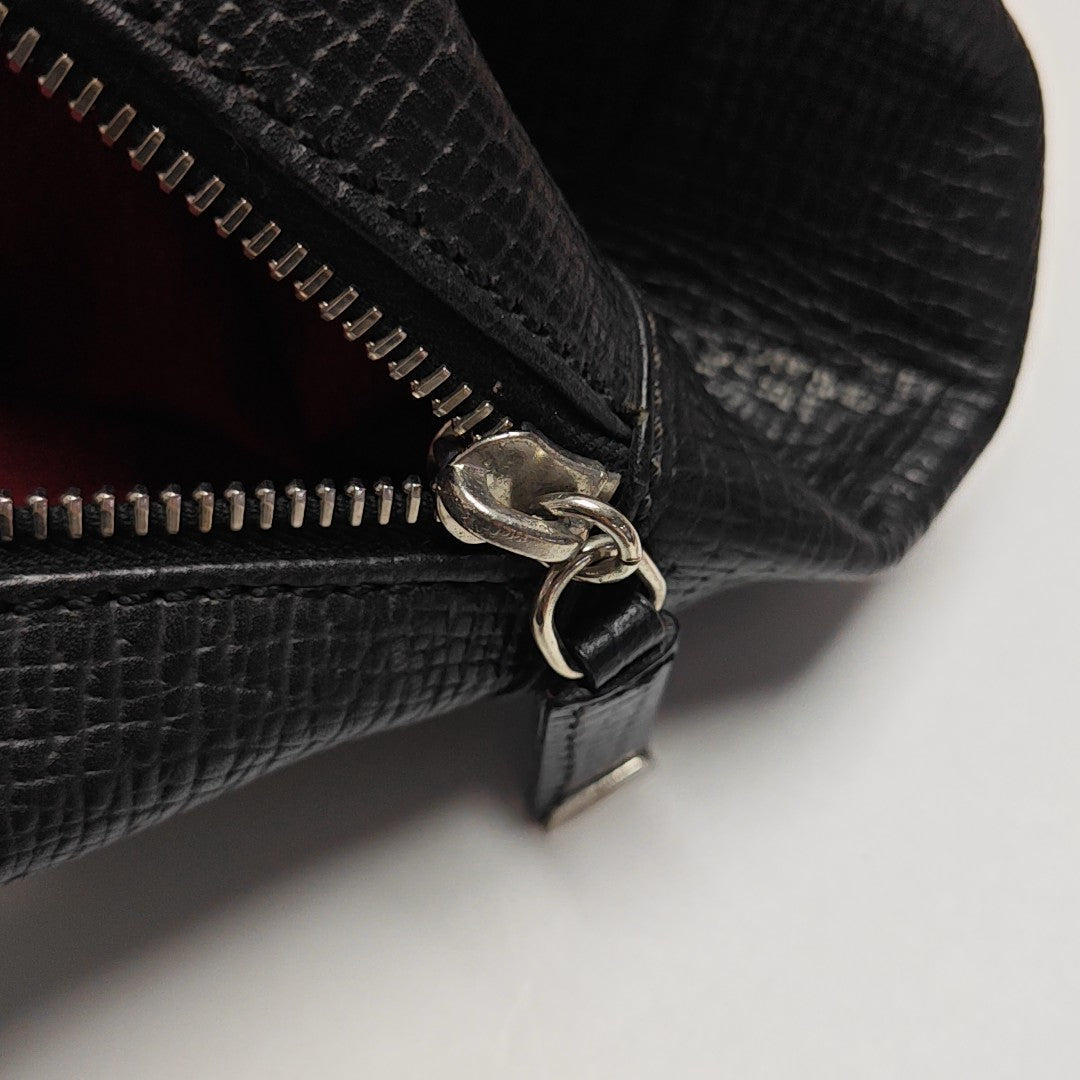 Calfskin Top Handle Bag Black