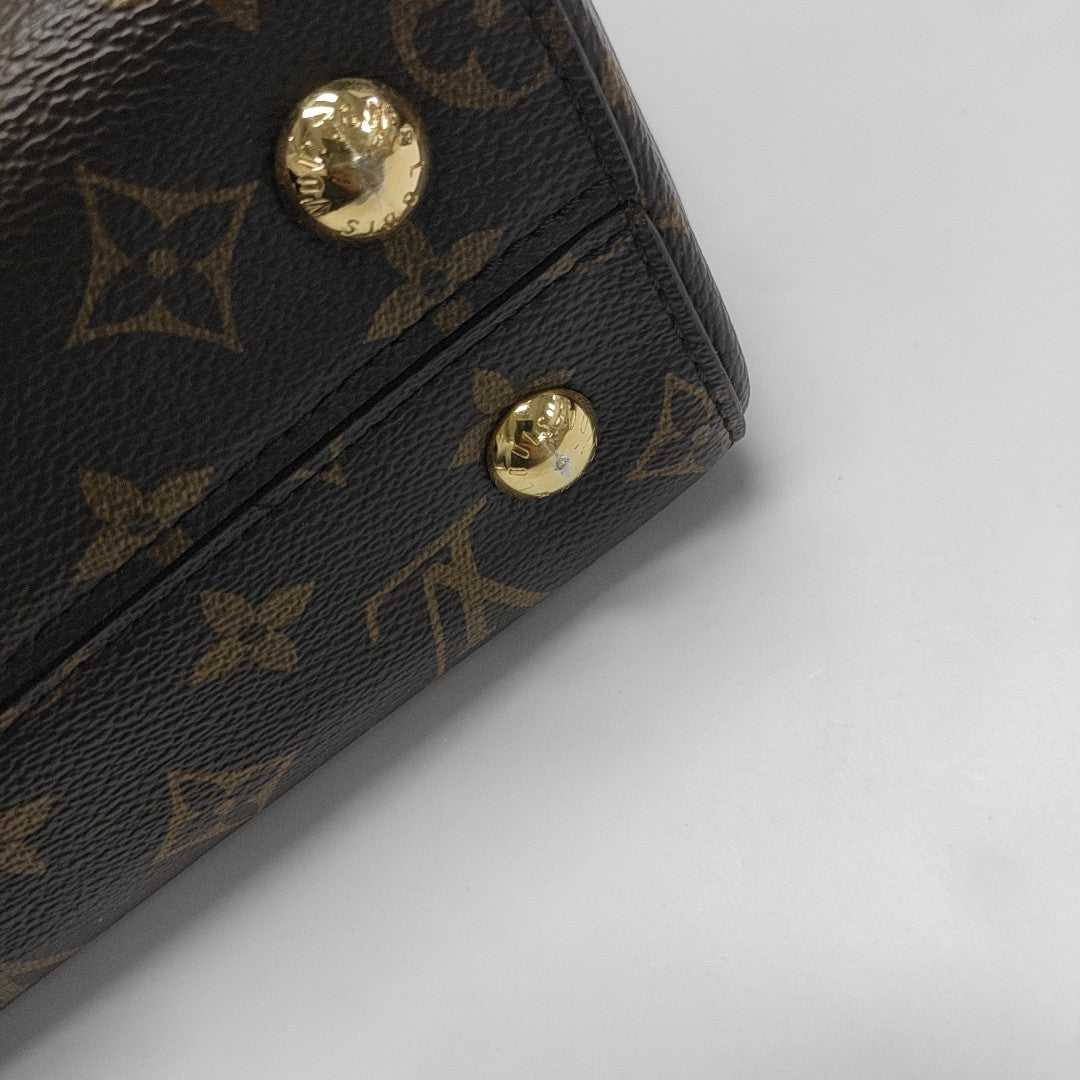 CLUNY PM Monogram Coated Canvas Brown